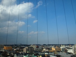 ホテルの窓から仙台の街並みと山々が見えます.jpg